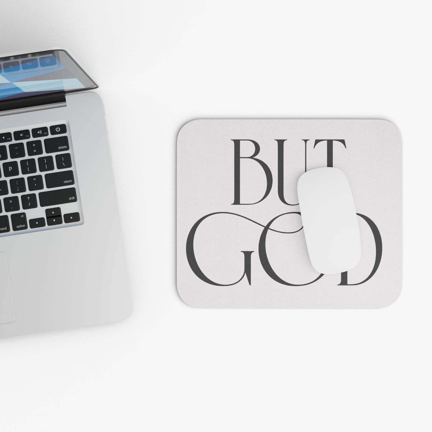 But God Mouse Pad — Inspirational Religious Desk Mat