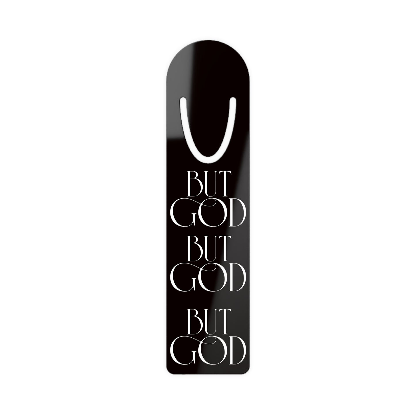 But God Metal Bookmark — Inspirational Christian Bookmark for Bible & Devotional Reading