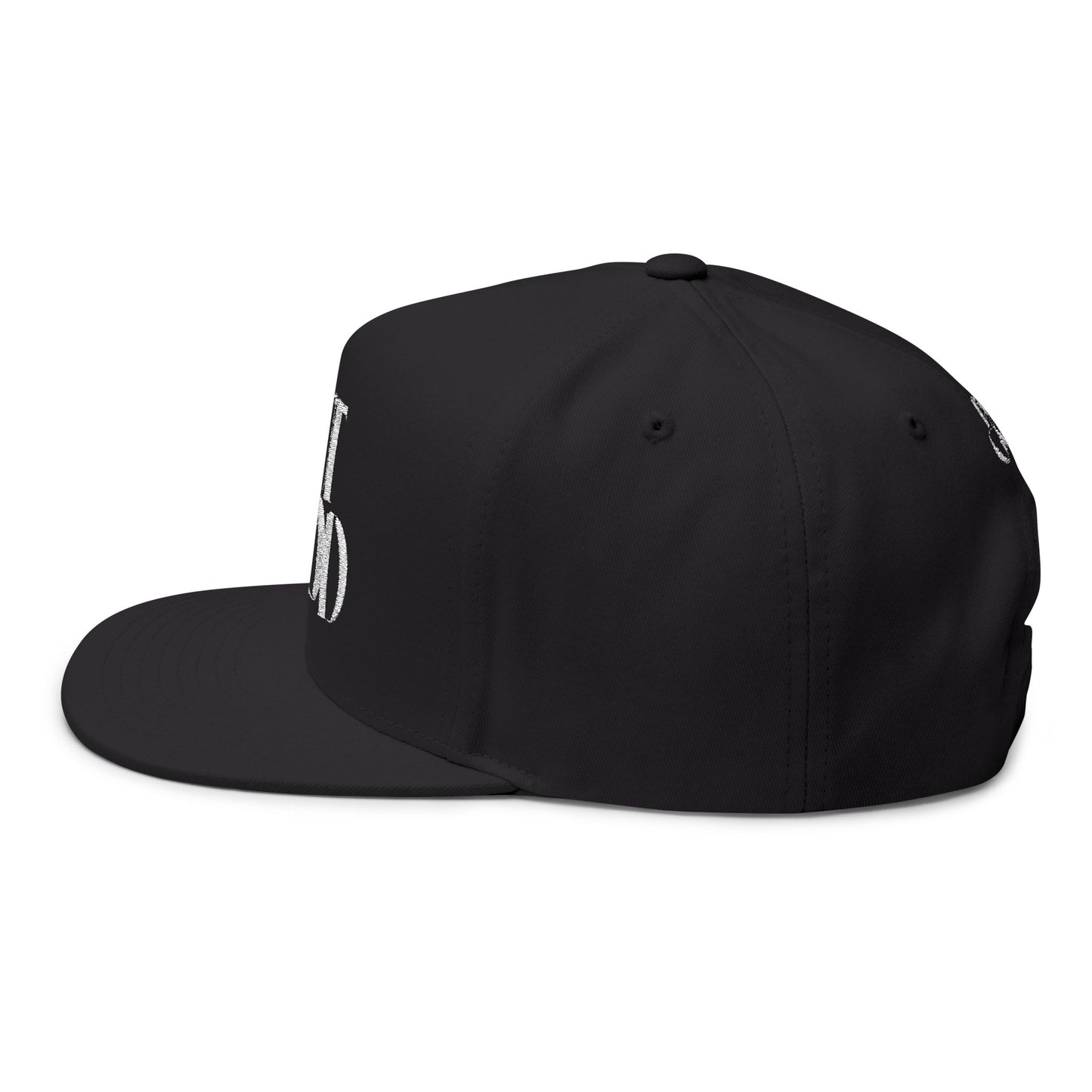 But God Embroidered Flat Bill Cap — Christian Snapback Hat