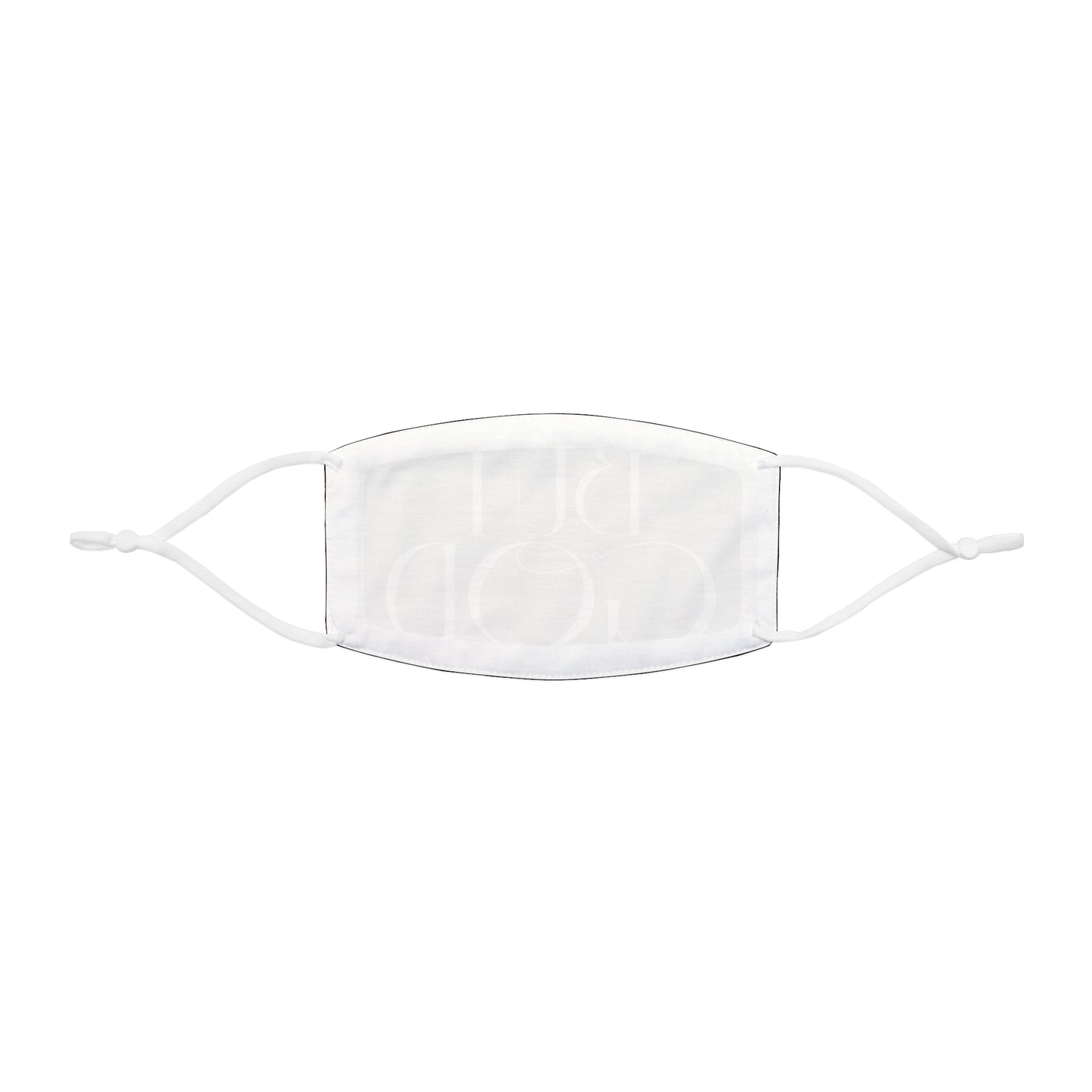 Face Mask — "But God" Minimalist Black Polyester Faith Mask