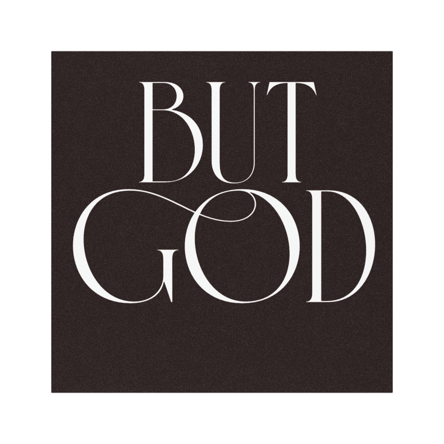 But God Car Magnet – Faith-Inspired Black & White Religious Car Decal