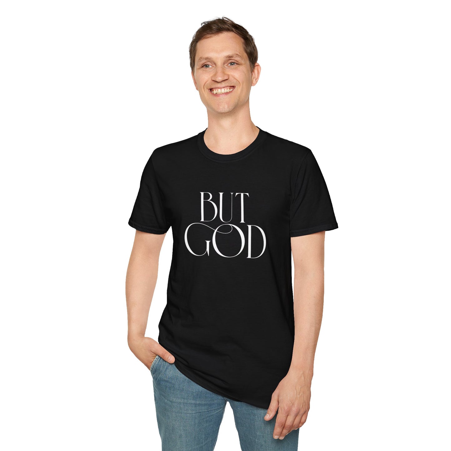 Copy of But God T-Shirt — Minimalist Christian Faith Tee