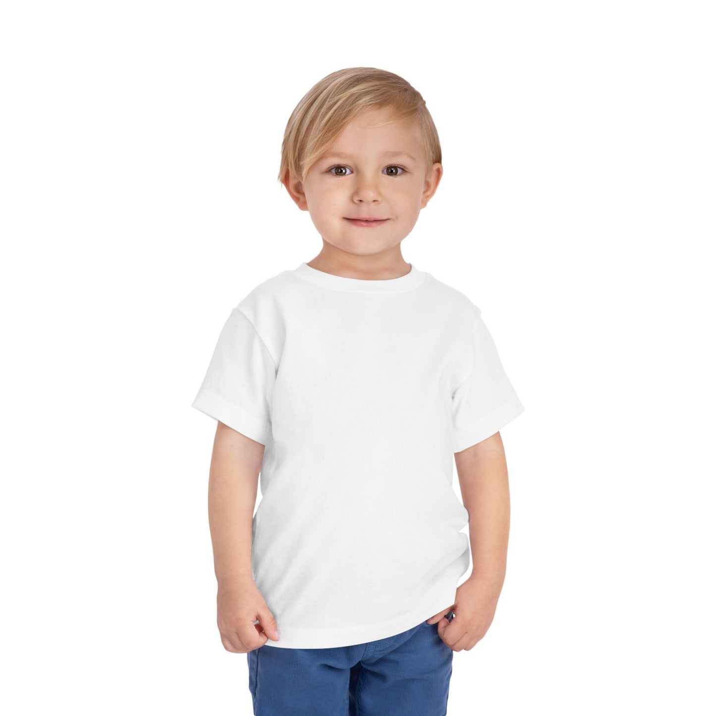 Toddler Tee — "But God" Minimalist Christian Graphic Shirt